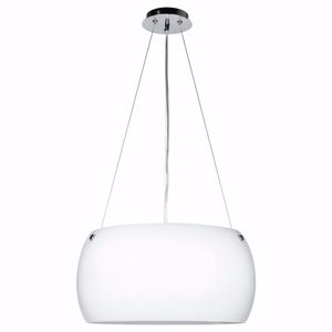 Lampadario da cucina moderna design vetro bianco circolare luminoso