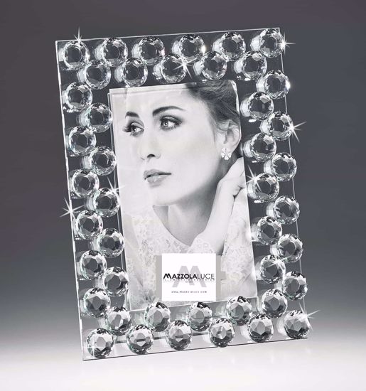 Cornice portafoto vetro cristallo cristalli foto 13x18cm promozione