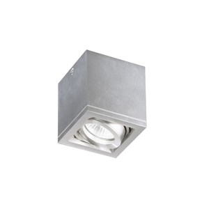 Faretto cubo da soffitto orientabile gu10 led metallo alluminio