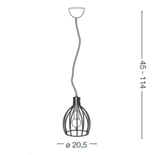Lampada sospensione per cucina metallo design moderno bianco