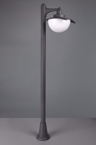 Lampione moderno da giardino per esterni antracite ip44 promozione fine scorte fp