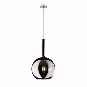 Lampadario sfera pendente 25cm cromo toplight future da cucina