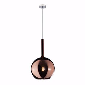 Lampadario pendente per isola cucina sfera rame toplight  future 25cm