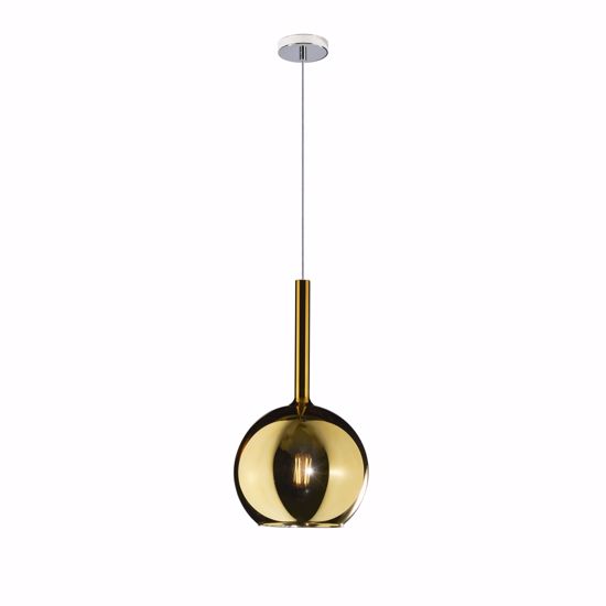 Lampadario pendente per isola per bancone cucina boccia 20cm oro