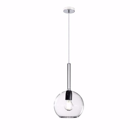 Lampadario pendente per isola cucina vetro trasparente 20cm