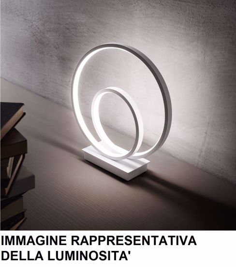 Oz tl on-off ottone ideal lux abat jour da comodino design moderna led 23w 3000k