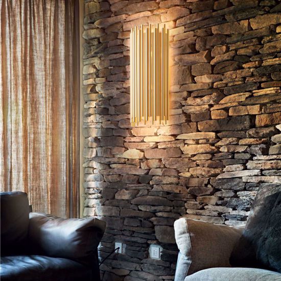Grande applique da parete moderna metallo oro ideal lux pan