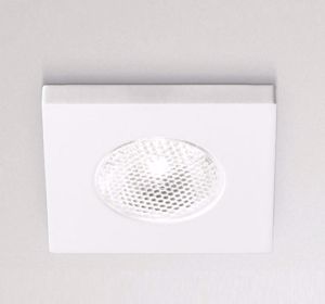 Faretto incasso soffitto 3w 4000k bianco quadrato g220-230v promozione fine scorte