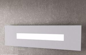 Wally top light applique led moderna da parete per interni grigio
