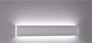 Isyluce applique led 58cm 24w 4000k moderno elevata luminosita bianco metallo