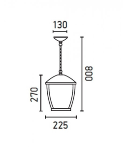 Lampada a sospensione per bagno a forma di lanterna ip44 economica design