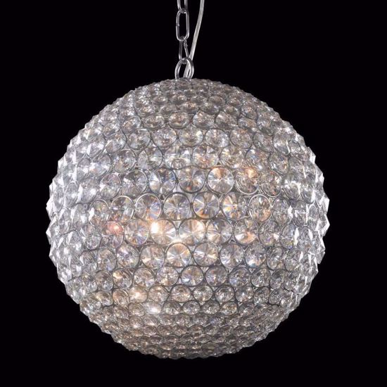 Lampadario contemporaneo sfera 50cm cristallo per camera da letto