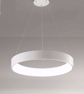 Affralux isyluce band diodi lampadario 108cm cerchio anello led 126w 3200k bianco