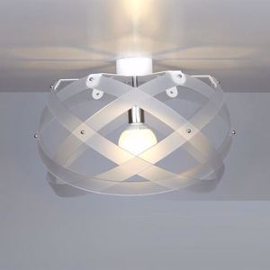 Plafoniera lampada da soffitto per interni 53cm moderna trasparente