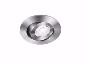 Faretto da incasso a soffitto 3w 4000k orientabile alluminio rotondo