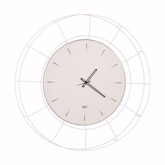 Grande orologio da parete moderno metallo bianco 94cm