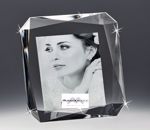 Cornice portafoto da tavolo 16x16 vetro cristallo elegante