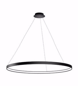 Sforzin anello lampadario moderno per salotto led 3000k cerchio nero
