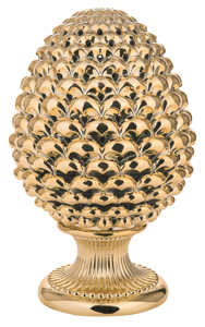 Pigna da tavolo oro lucido hcm35 soprammobile siciliano di ceramica