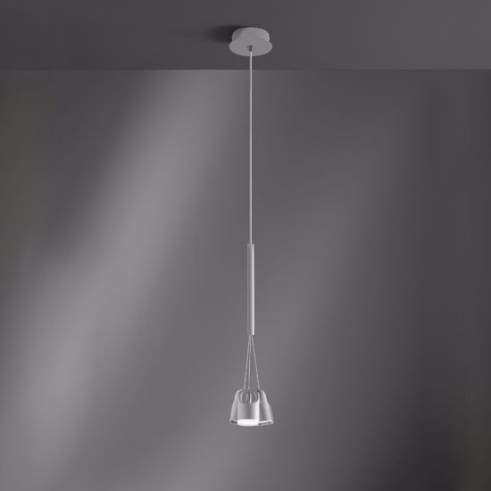 Lampada vivida bag bianco sospesa a grappolo tre luci per soggiorno moderno led 12w 3000k