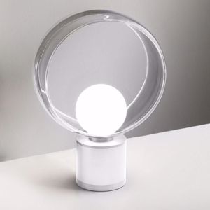 Vivida cosmit lampada abat jour bianca da comodino design moderna h32cm