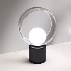 Cosmit nera h26 abatjour vivida international design moderna metallo vetro