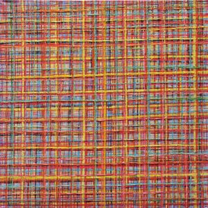Quadro astratto tela 100x100 multicolore decorato moderno