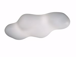 Lampadario moderno per soggiorno nuvola polietilene bianco luminoso