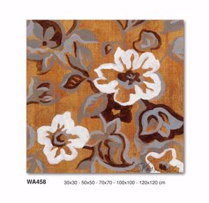 Quadro fiori floreale quadrato 120x120 stampa su tela