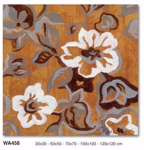 Quadro floreale stile chabby rustico 70x70 stampa su tela