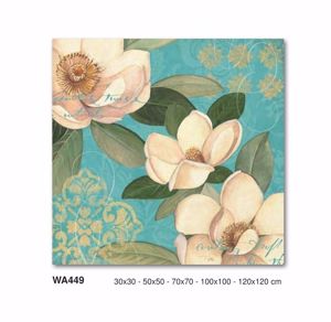 Quadro con fiori 120x120 stampa su tela moderna