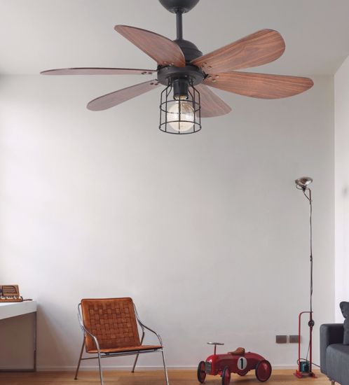 Ventilatore a soffitto pale 91cm fino 13mq con luce telecomando