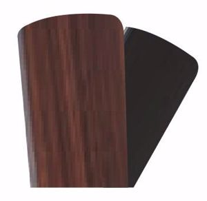 Ventilatore a soffitto 28mq pale bicolore nero marrone 132cm con telecomando