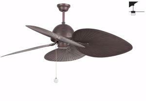 Ventilatore da soffitto 28mq stile coloniale marrone comando a catena 132cm