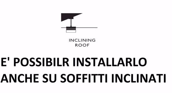 Ventilatore da soffitto 13mq a pale 107cm nero marrone con telecomando