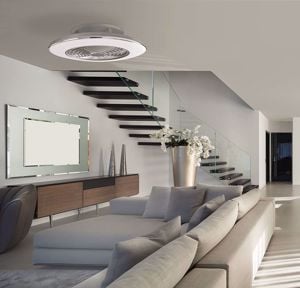 Ventilatore da soffitto con luce 15mq silenzioso moderno con luce telecomando