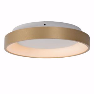 Plafoniera anello oro moderna led 20w 2700k dimmerabile