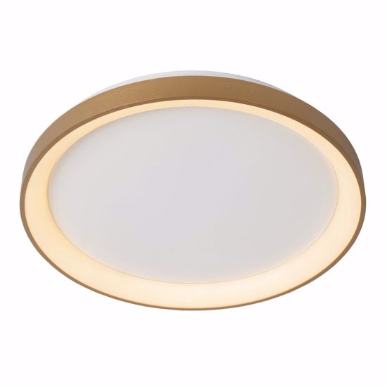 Plafoniera rotonda anello oro led 38w 2700k dimmerabile