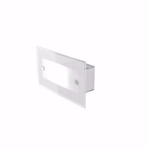 Applique moderne da parete vetro bianco lucido cm27 top light brick