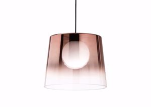 Fade sp1 ideal lux lampadario vetro cono pendente rame trasparente