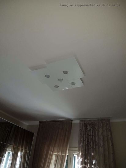 Plafoniera per cucina moderna toplight plate antracite