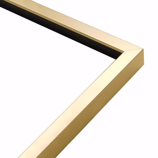 Quadro verticale astratto per soggiorno astrale cornice oro 53x73