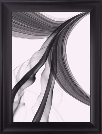 Quadro relax bianco e nero verticale astratto per soggiorno 64x84