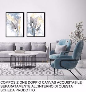Quadro vetricale fiori esotici astratto stampa moderna per soggiorno 53x73