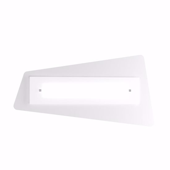 Grande applique lampada da parete bianca squadrata moderna toplight unusual