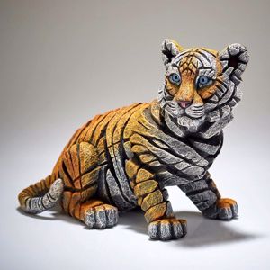 Edge scultura da tavolo cucciolo di tigre soprammobile artigianale