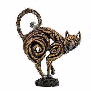 Edge soprammobile scultura da tavolo design gatto colore zenzero artigianale