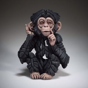 Sculture moderne edge baby scimpanze promozione fine scorte