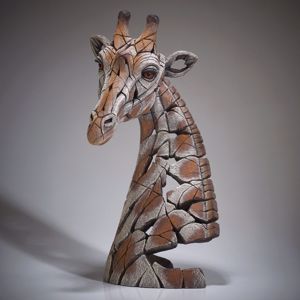Edge busto giraffa scultura artigianale soprammobile decorato