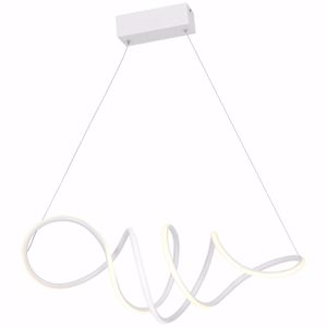 Lampadario bianco intreccio e amore design moderno economico per soggiorno led 50w 4000k